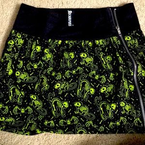 COPY - Sourpuss brand Skelton cat mini skirt